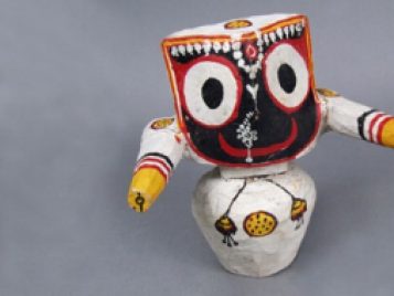 UMMA 8680: figure of Jagannath, Hindu Lord of the Universe, India. 